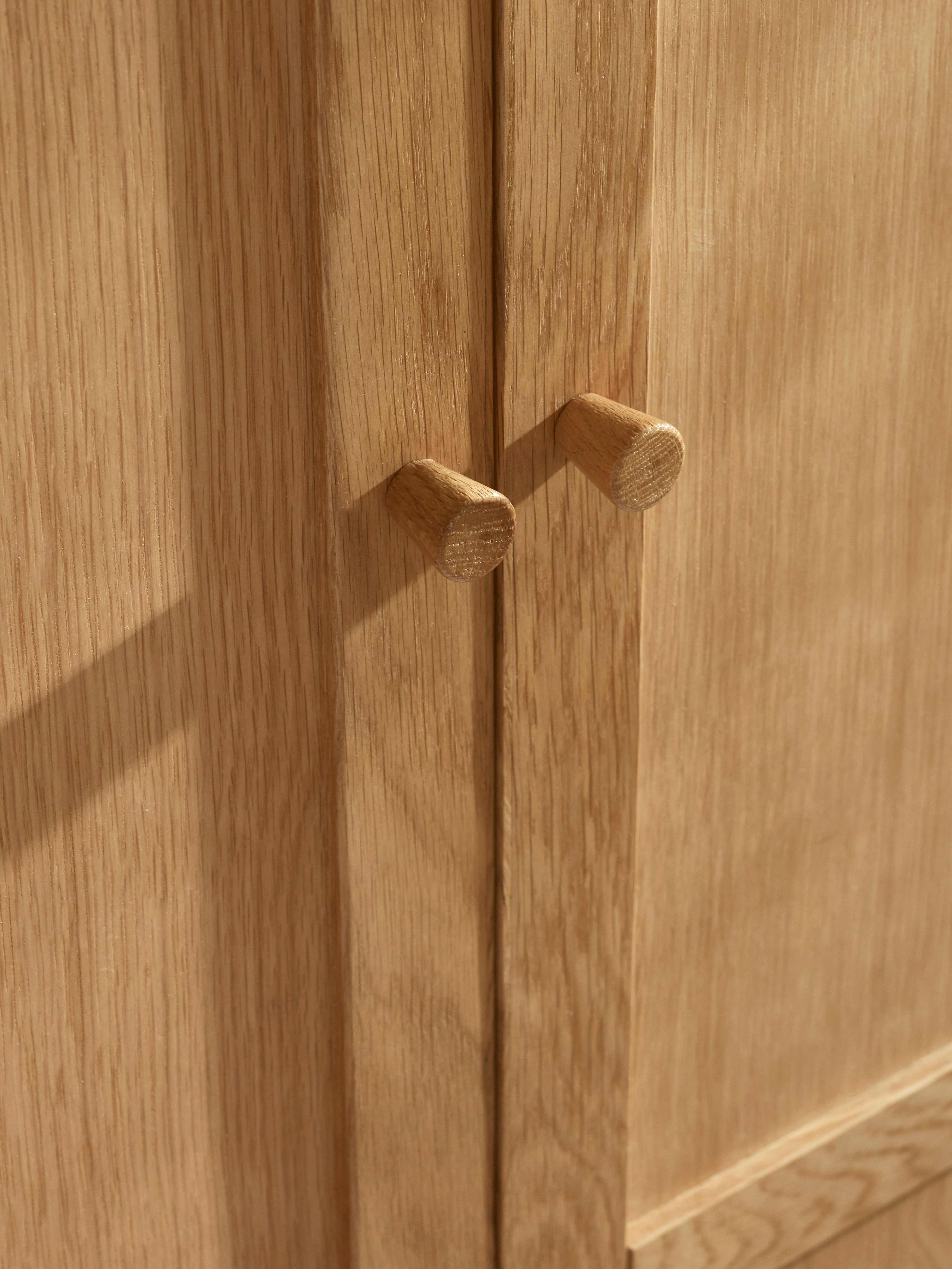 Osborne Solid Oak Wood Double Wardrobe